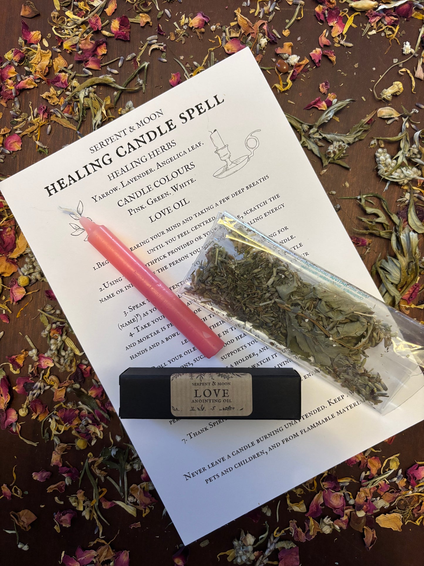 Healing Candle Spell Kit