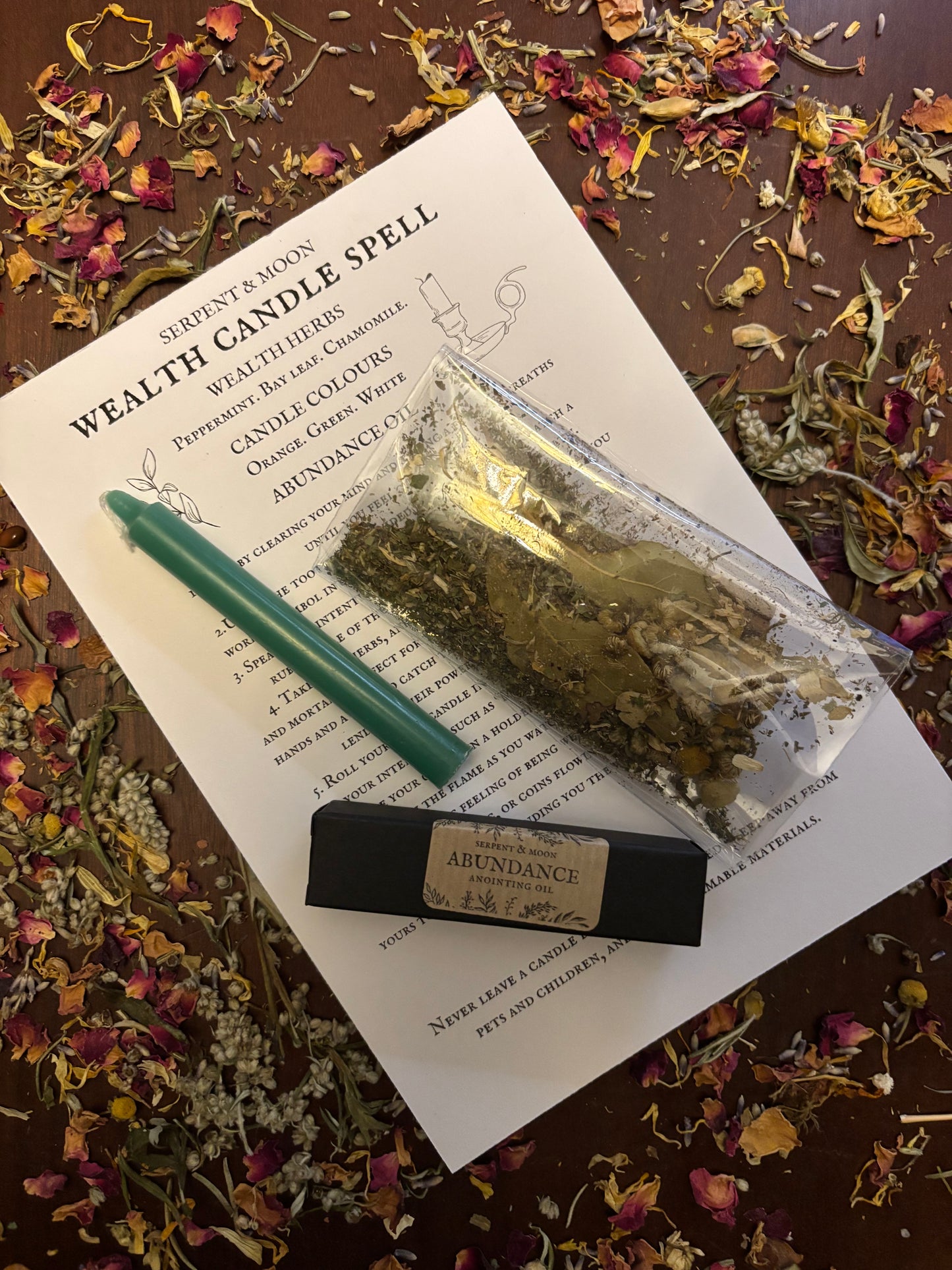 Wealth Candle Spell Kit