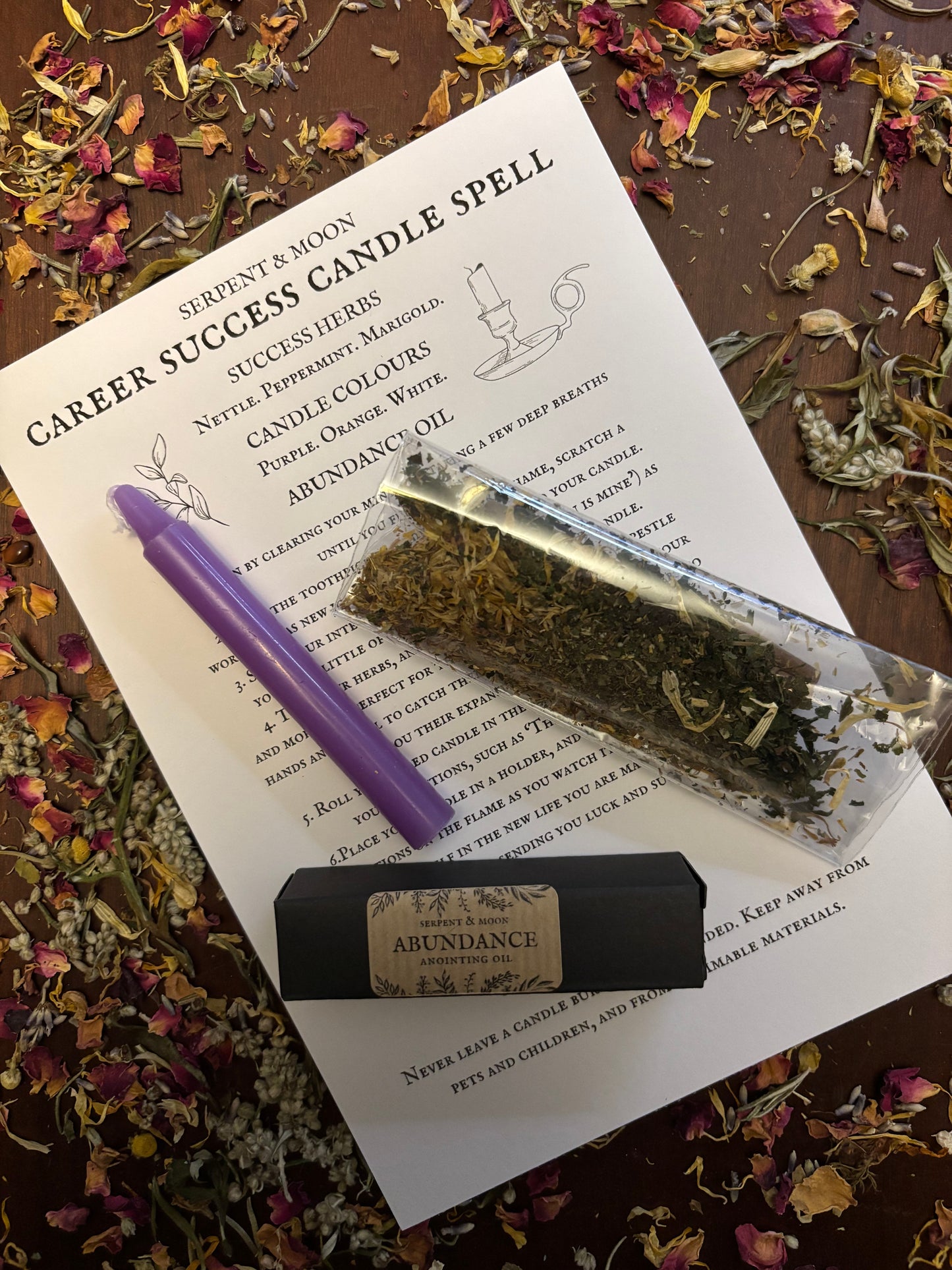 Career Success Candle Spell Kit