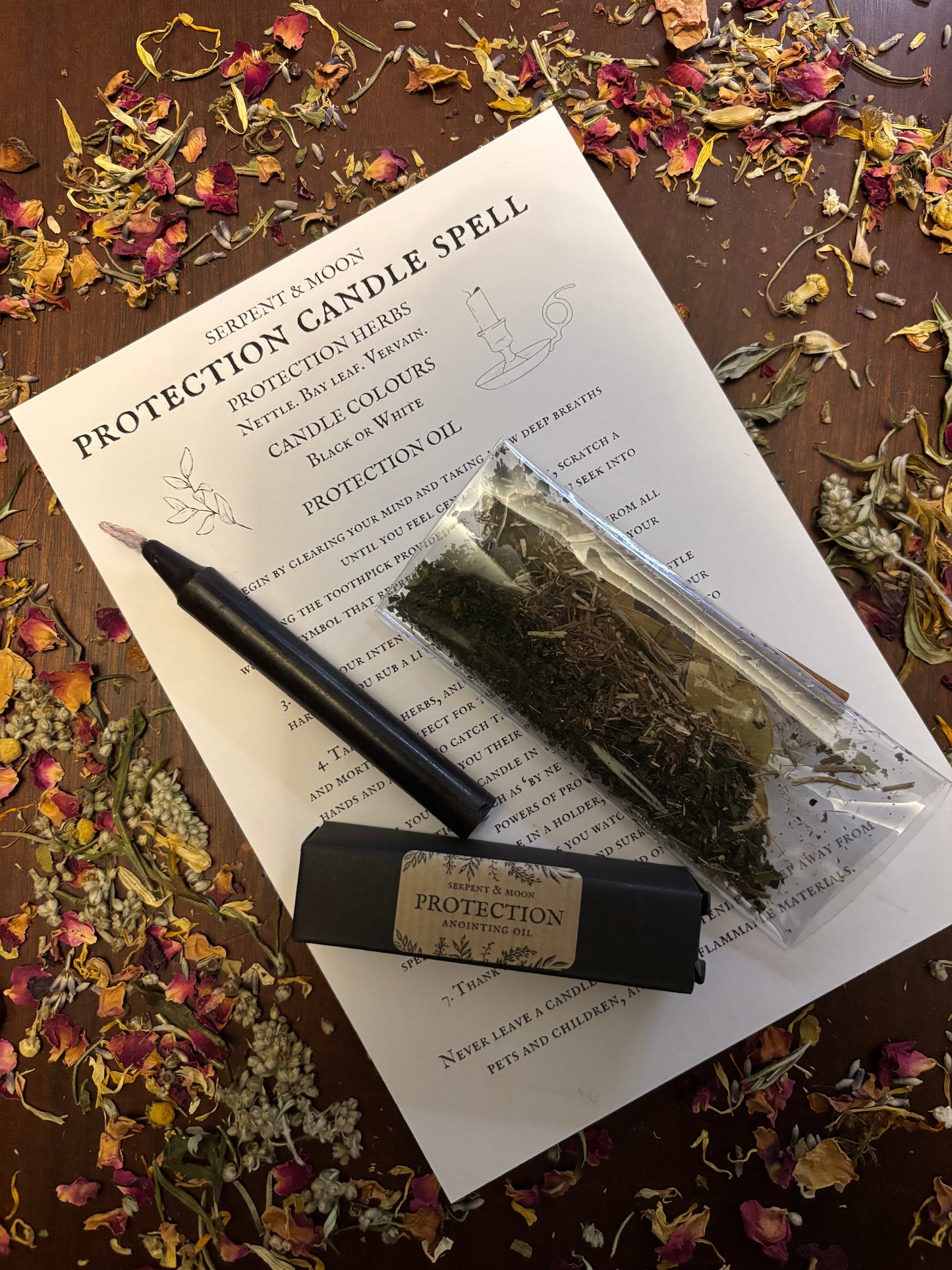 Protection Candle Spell Kit